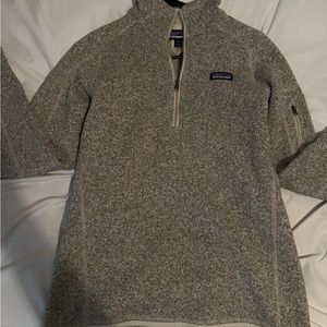 patagonia tan quarter zip